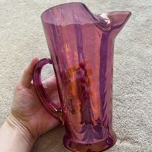 Beautiful Vintage 1940s iridescent pitcher